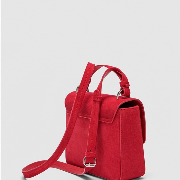 ZARA GENUINE LEATHER CROSSBODY BAG - Picture 8 of 8